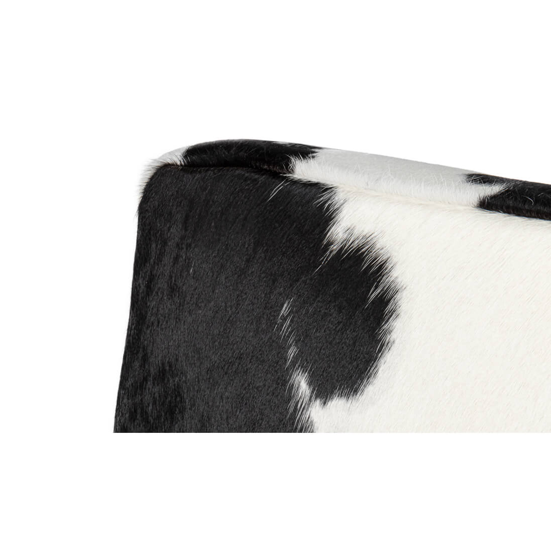 Black and White Cowhide and Lucite Armchair - English Georgian America