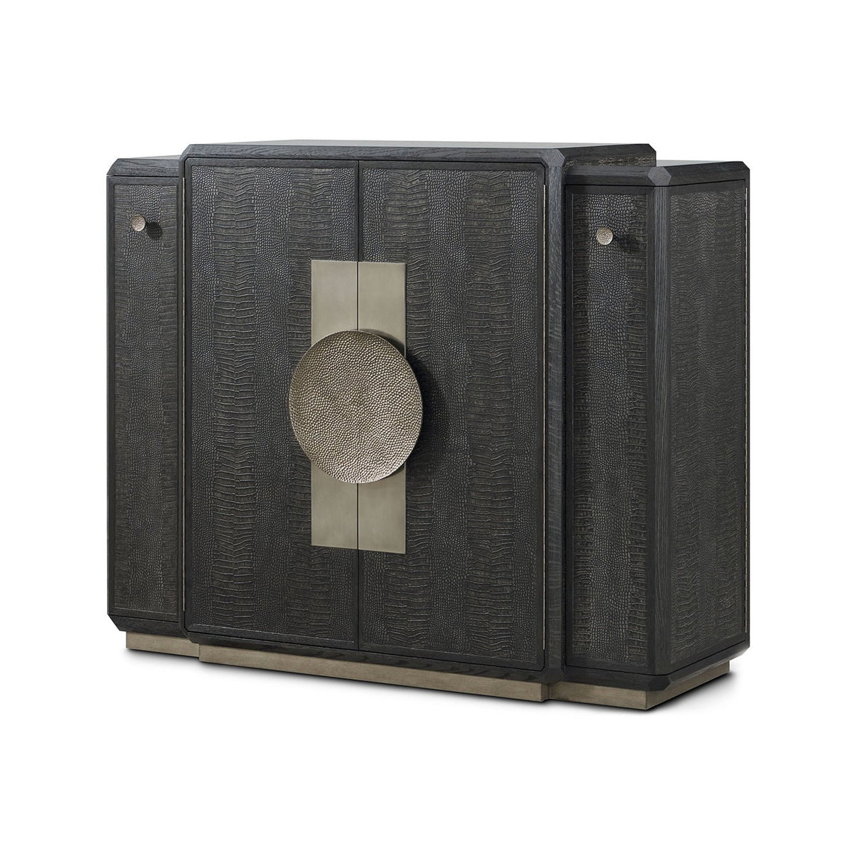 Black Art Deco Bar Cabinet - English Georgian America