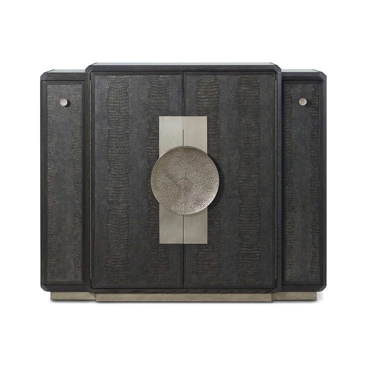 Black Art Deco Bar Cabinet - English Georgian America