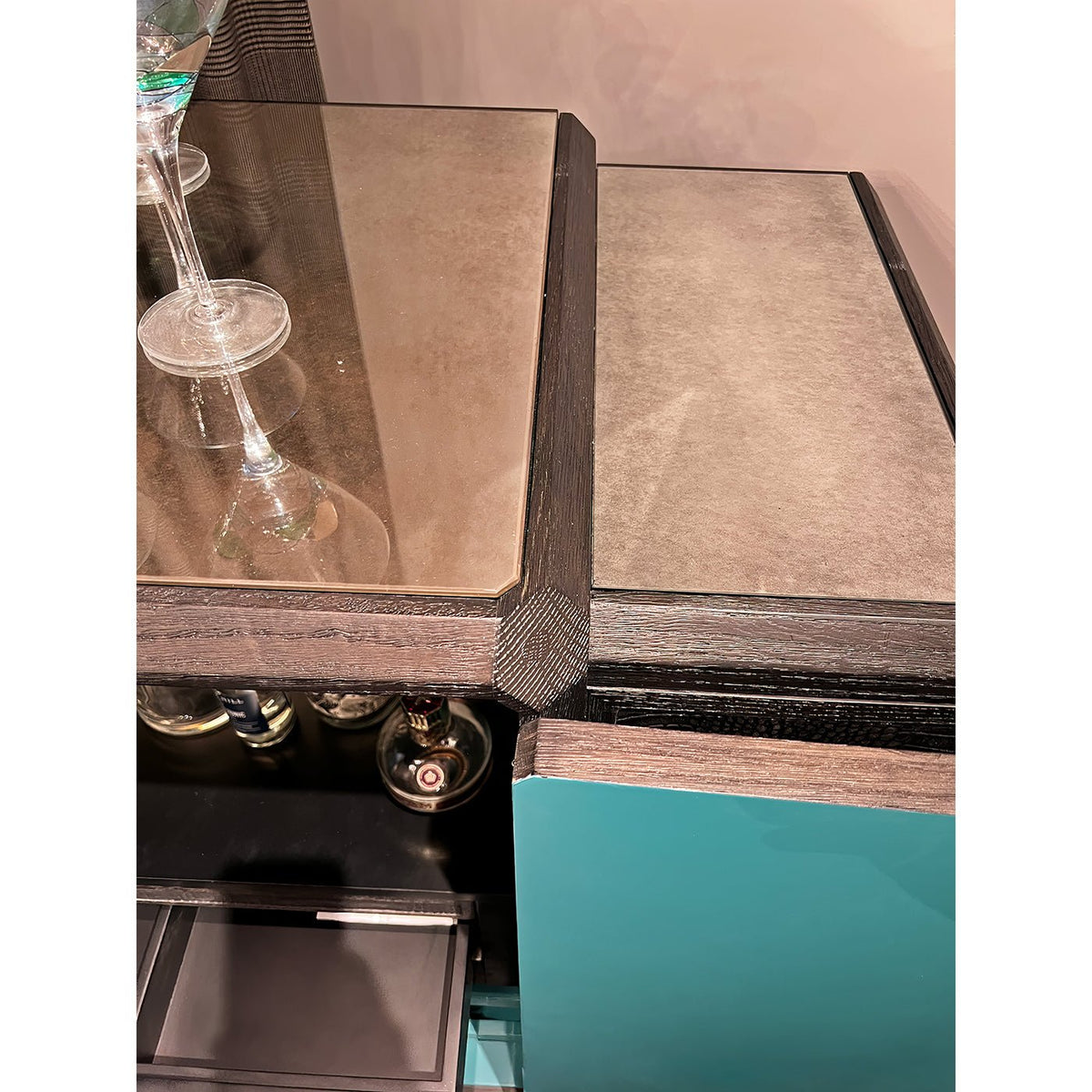 Black Art Deco Bar Cabinet - English Georgian America