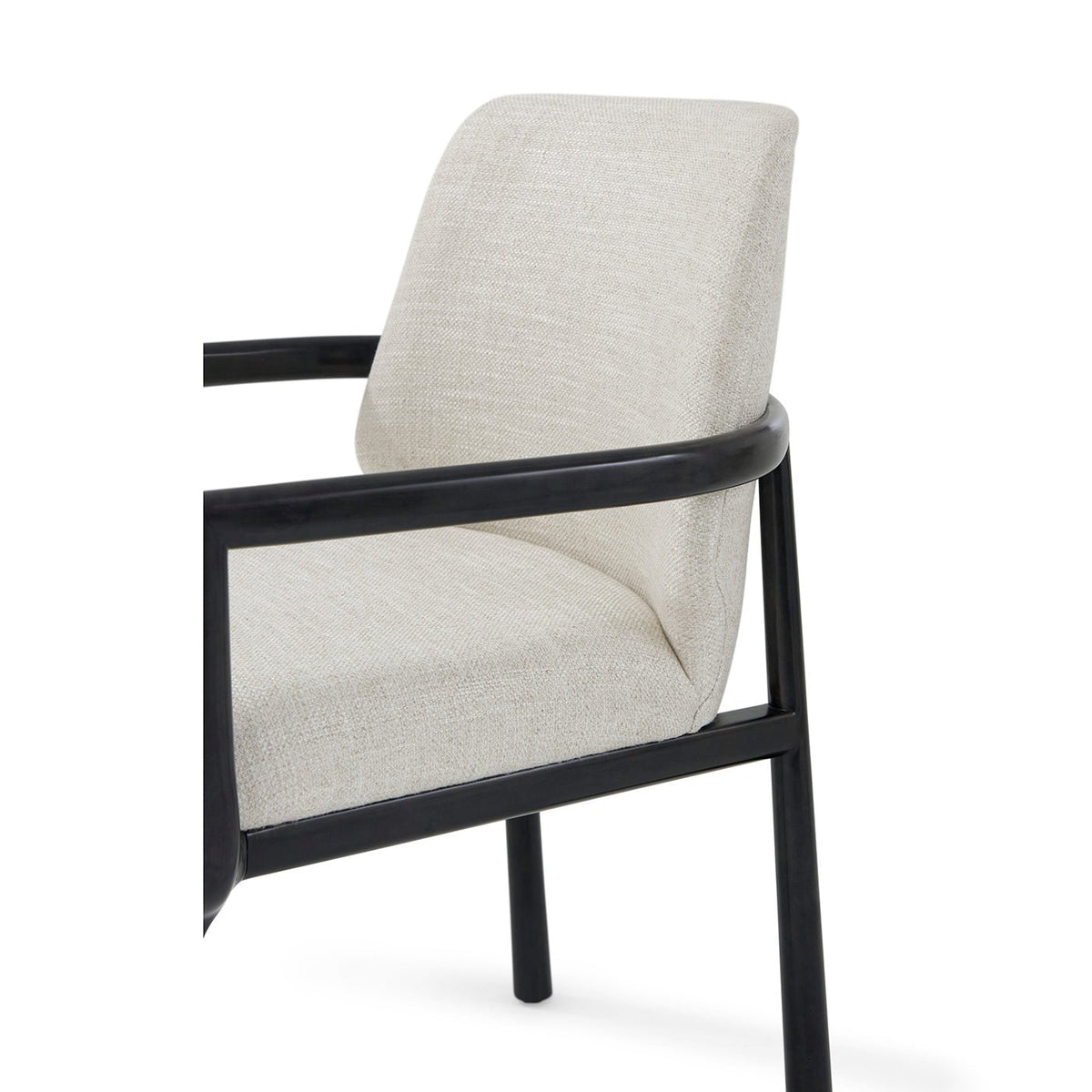 Black Art Deco Dining Armchair - English Georgian America