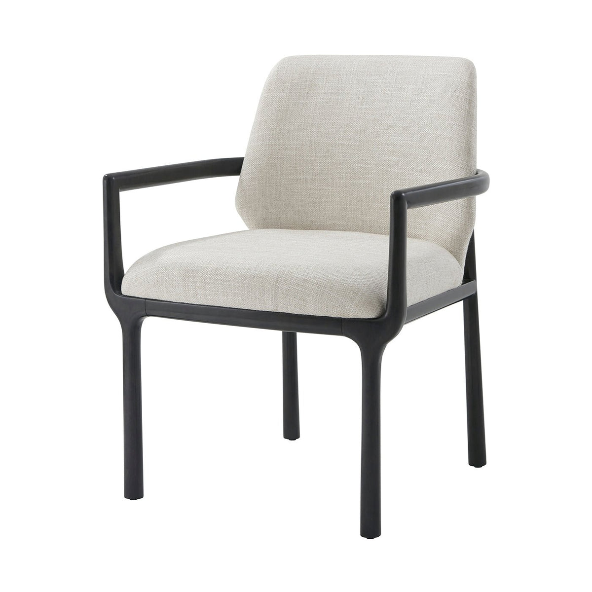 Black Art Deco Dining Armchair - English Georgian America