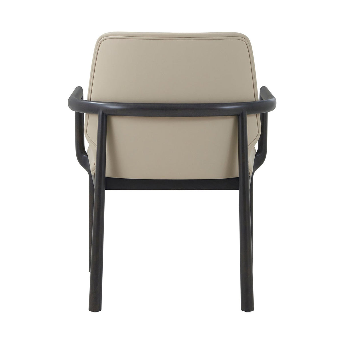 Black Art Deco Dining Armchair - Leather - English Georgian America