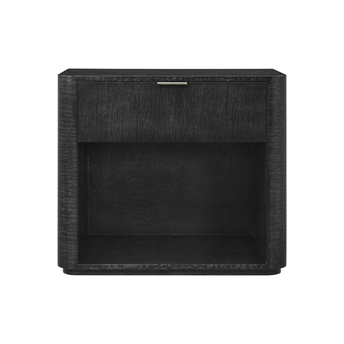 Black Art Deco Nightstand - English Georgian America