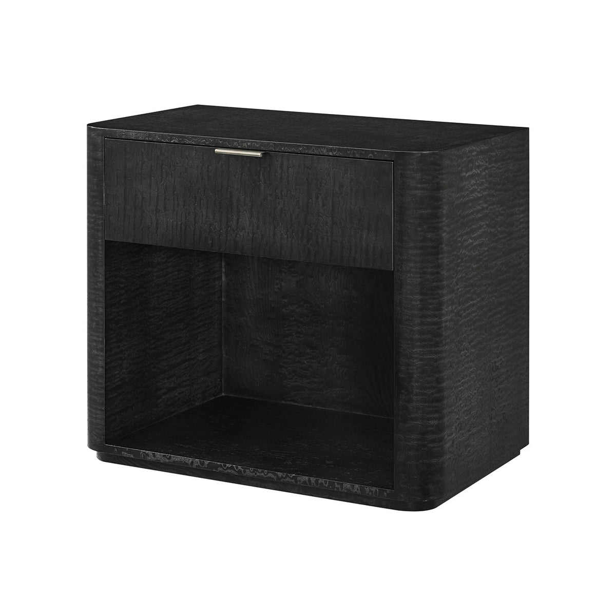 Black Art Deco Nightstand - English Georgian America