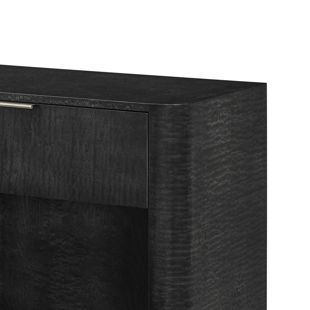 Black Art Deco Nightstand - English Georgian America