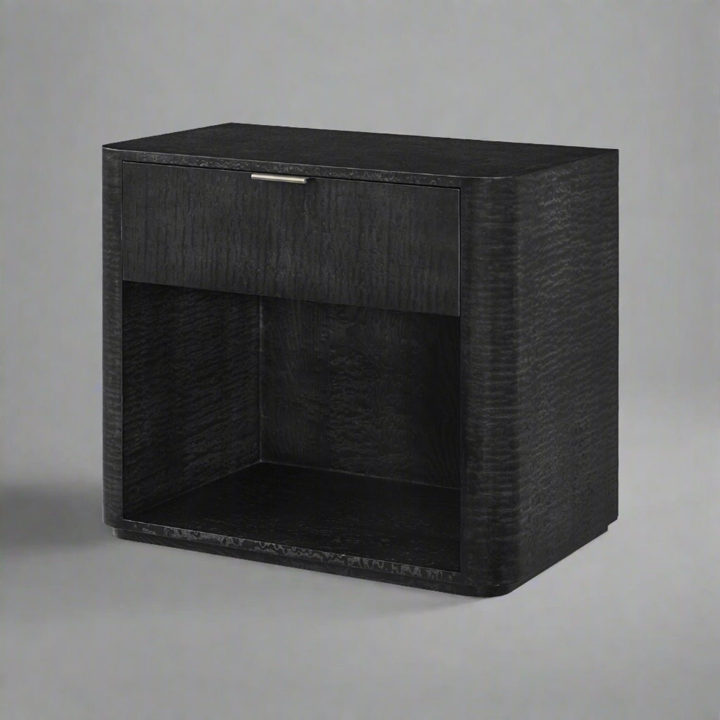 Black Art Deco Nightstand - English Georgian America