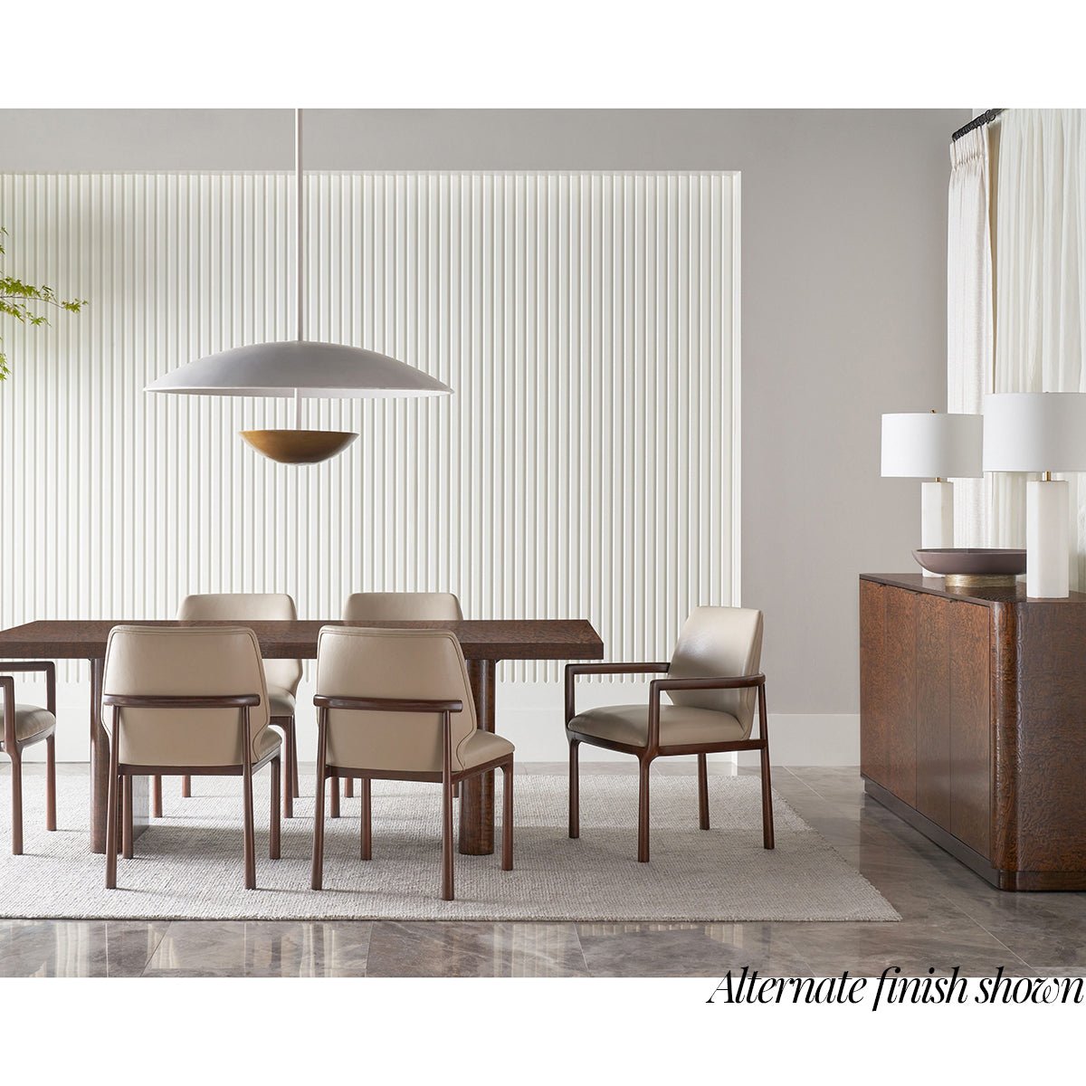 Black Burl Art Deco Sideboard - English Georgian America