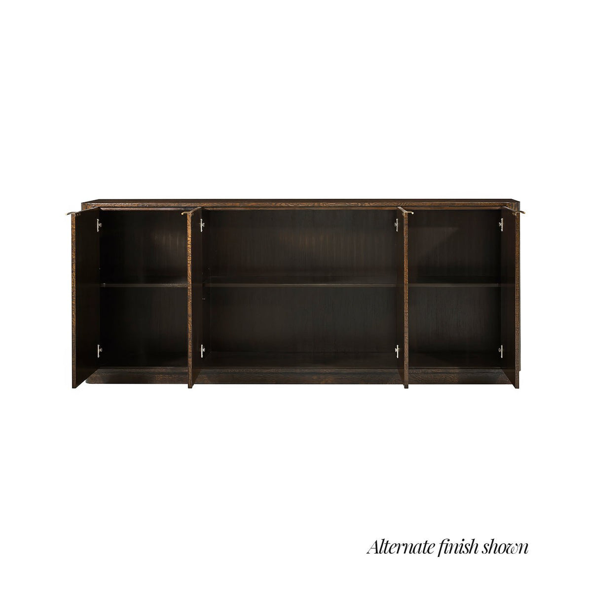 Black Burl Art Deco Sideboard - English Georgian America