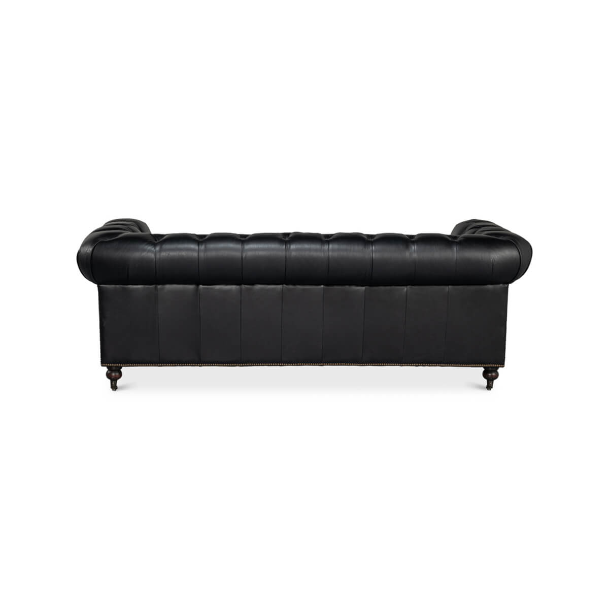 Black Chesterfield Sofa - English Georgian America