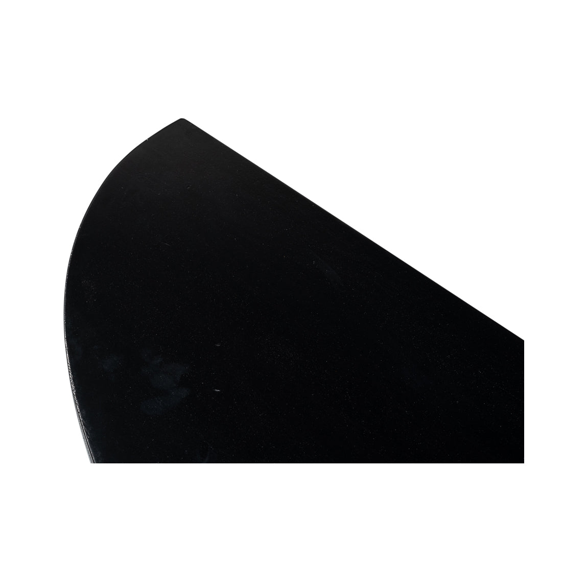 Black Demilune Console Table with Drawers - English Georgian America