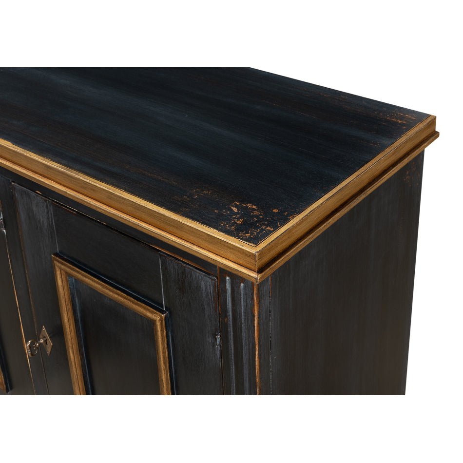 Black French Sideboard - English Georgian America