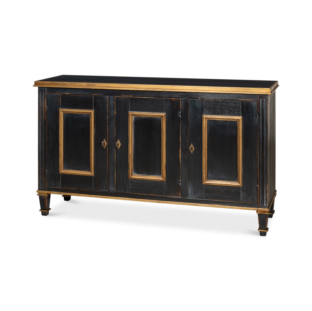 Black French Sideboard - English Georgian America