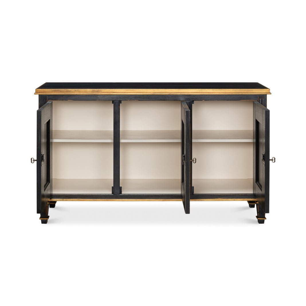 Black French Sideboard - English Georgian America