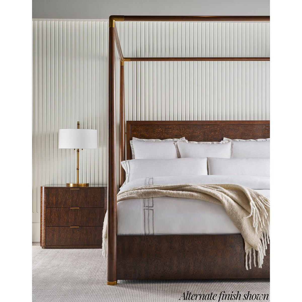 Black Mid Century Canopy Bed - English Georgian America