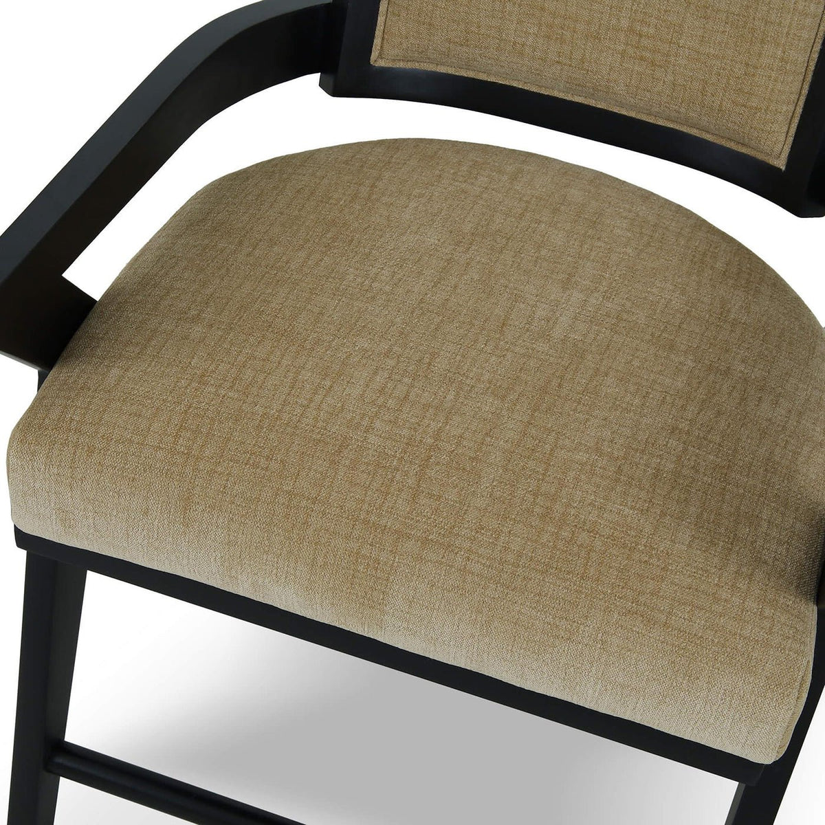 Black Mid - Century Modern Dining Armchair - English Georgian America