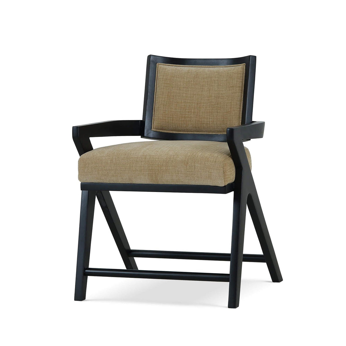 Black Mid - Century Modern Dining Armchair - English Georgian America