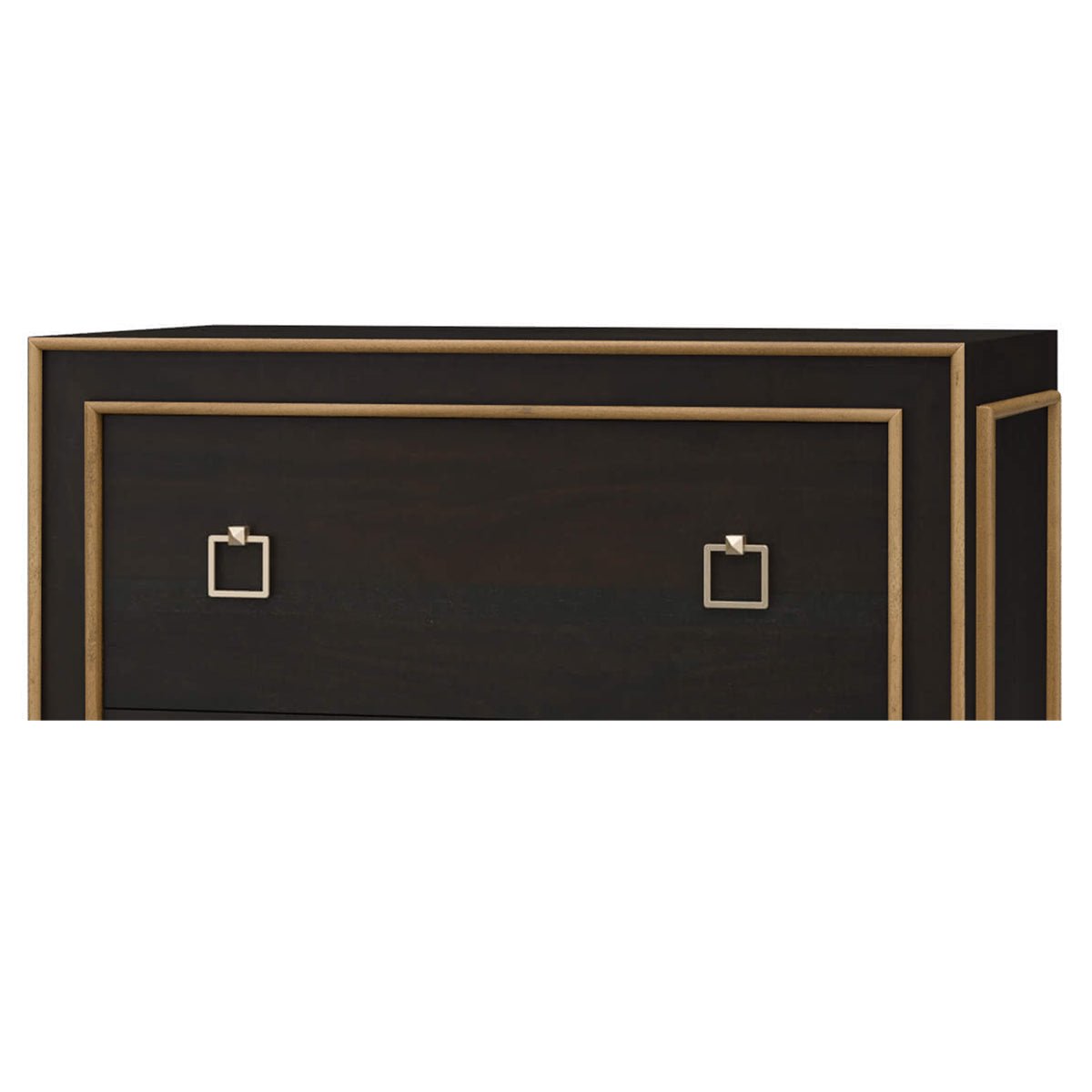 Black Mid Century Modern Nightstand - English Georgian America