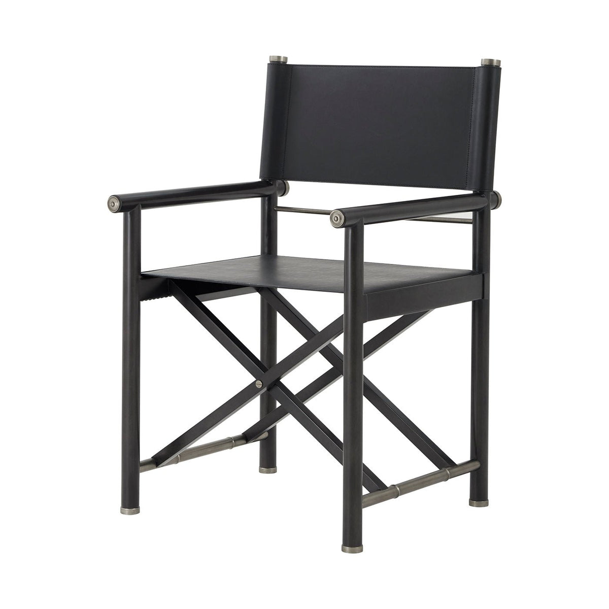 Black Modern Director&#39;s Desk Chair - English Georgian America