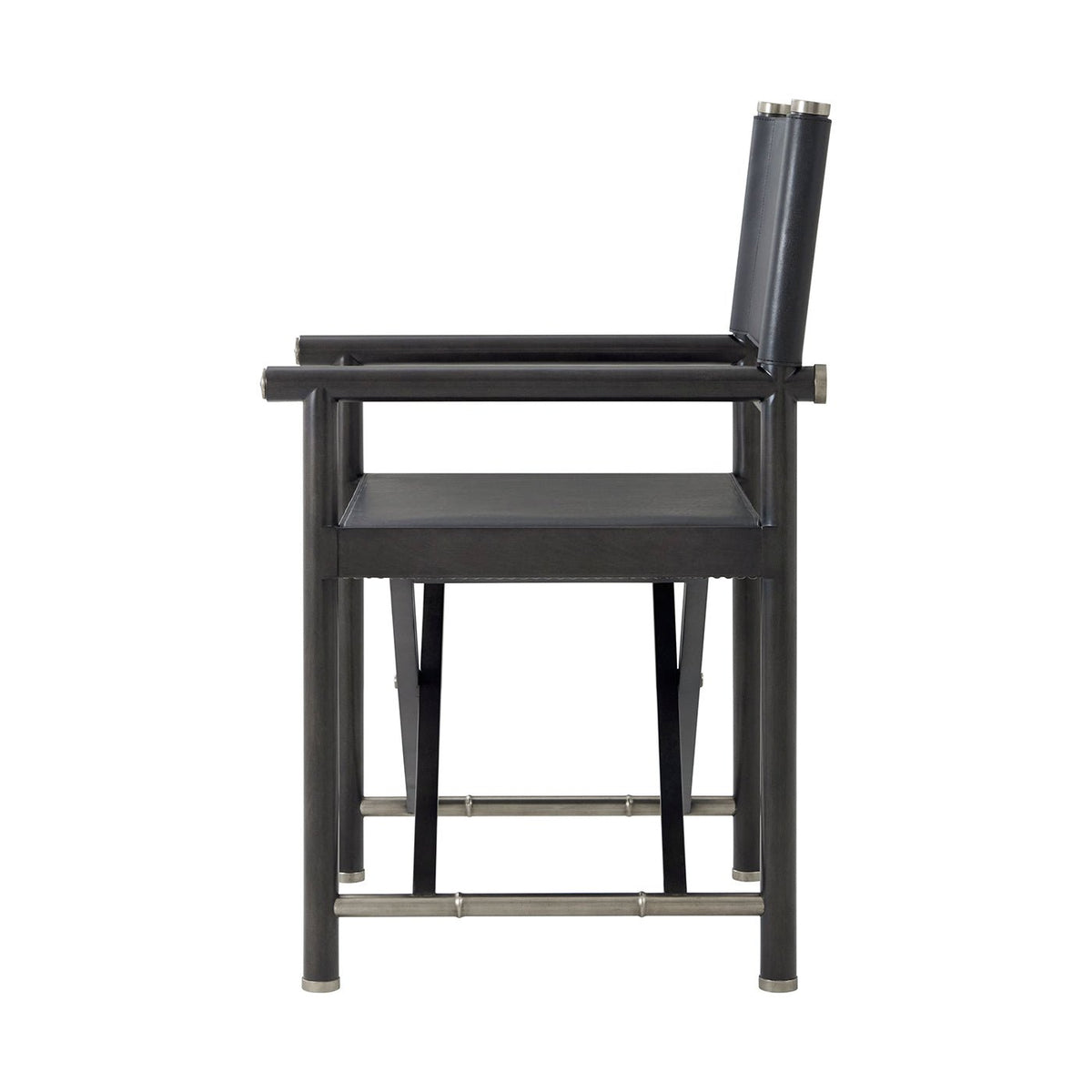 Black Modern Director&#39;s Desk Chair - English Georgian America