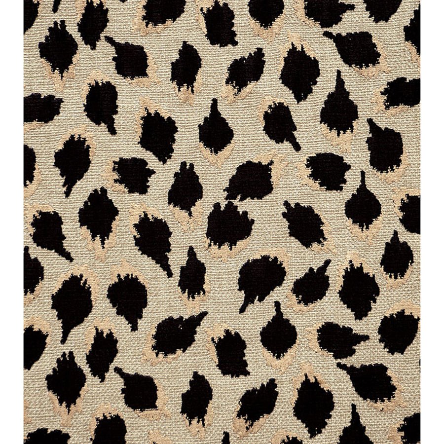 Black Ocelot Cube Ottoman - English Georgian America