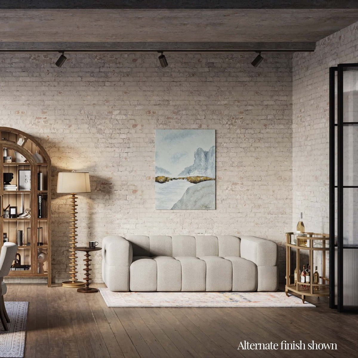 Black Painted Coastal Style Bar Cart - English Georgian America