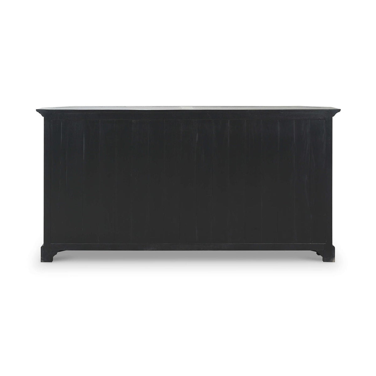 Black Painted Display Cabinet - English Georgian America