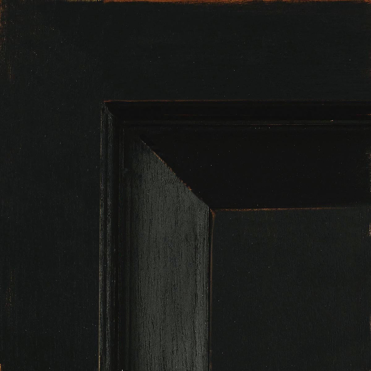 Black Painted Provincial Console Table - English Georgian America