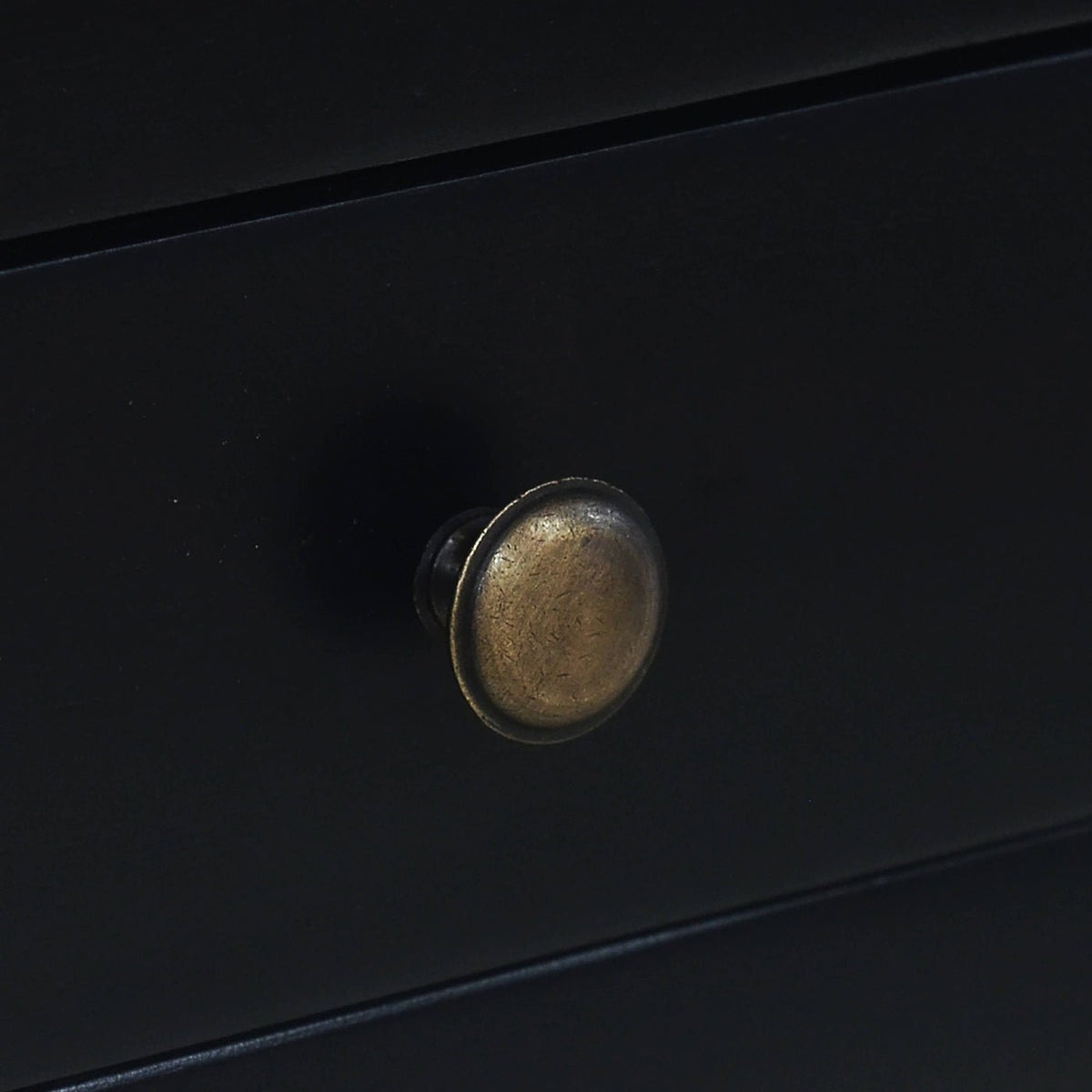 Black Painted Provincial Console Table - English Georgian America