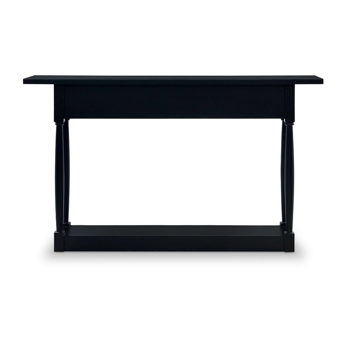 Black Painted Provincial Console Table - English Georgian America