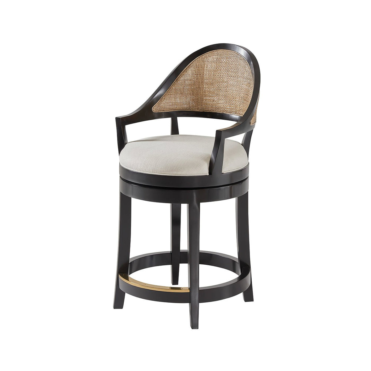 Black Swivel Counter Stool - English Georgian America