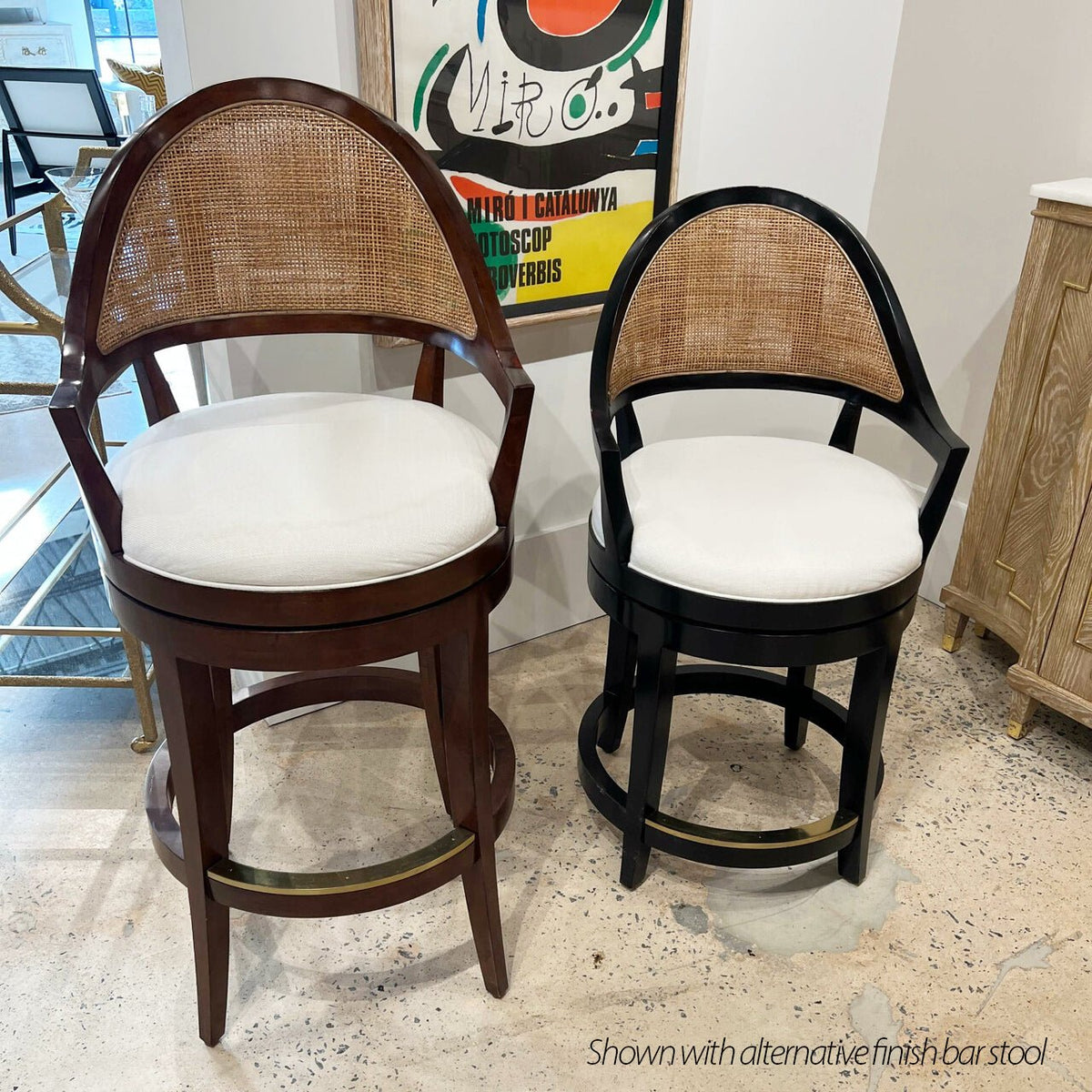 Black Swivel Counter Stool - English Georgian America