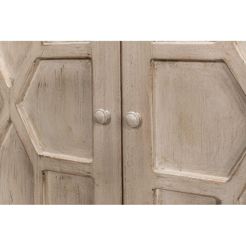 Blind Fret Breakfront Sideboard - English Georgian America