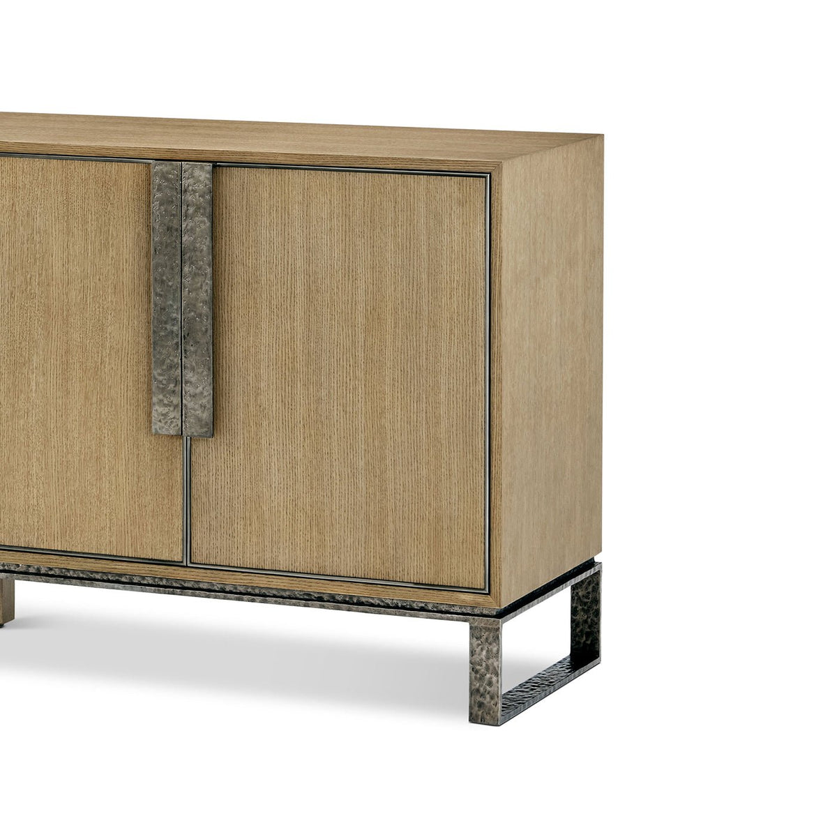 Blonde Wood Industrial Media Cabinet - English Georgian America