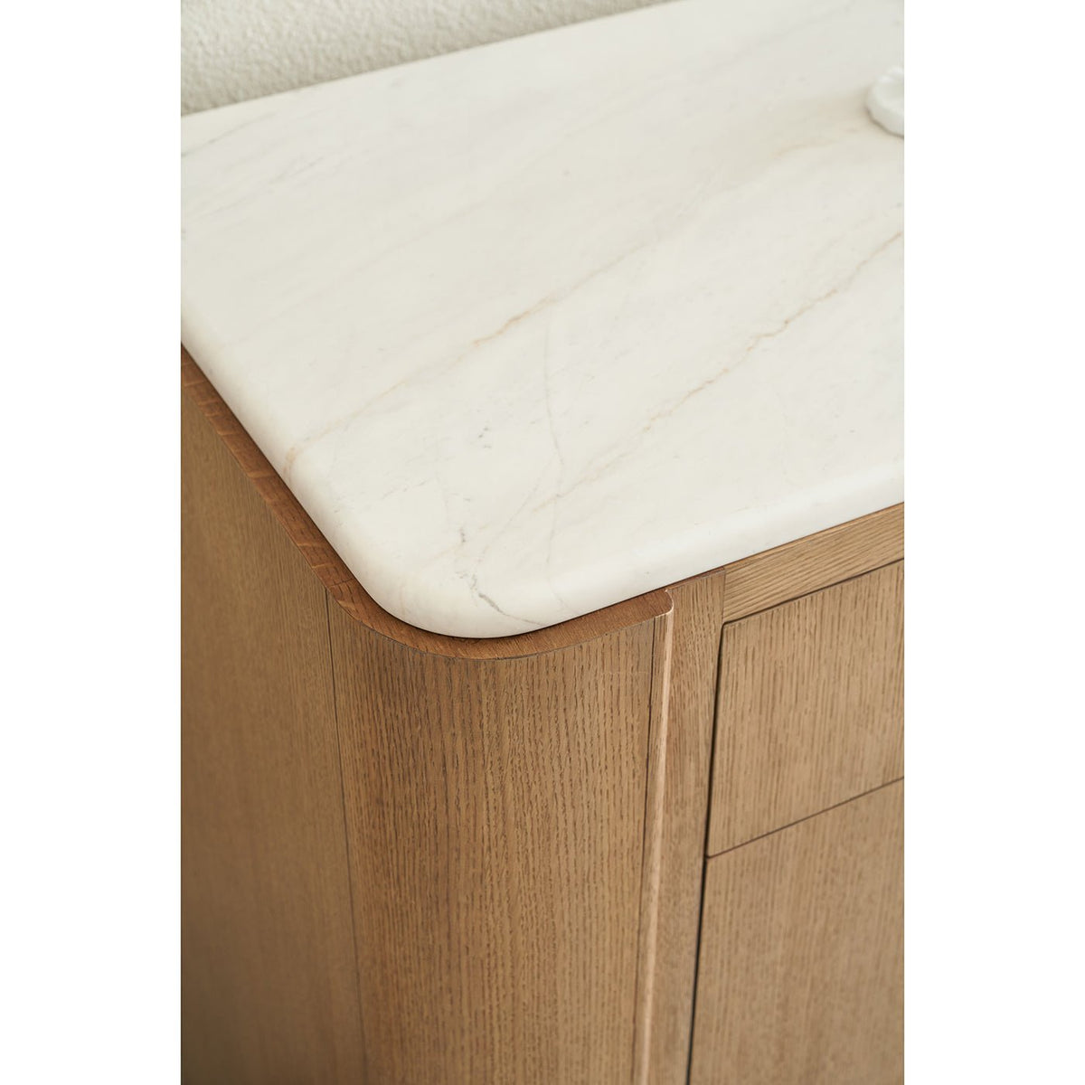 Blonde Wood Organic Modern Buffet Sideboard - English Georgian America