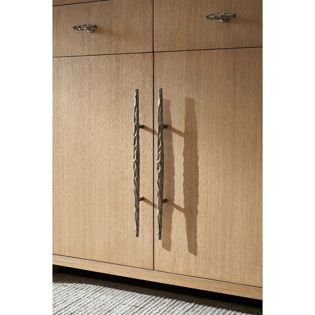 Blonde Wood Organic Modern Buffet Sideboard - English Georgian America