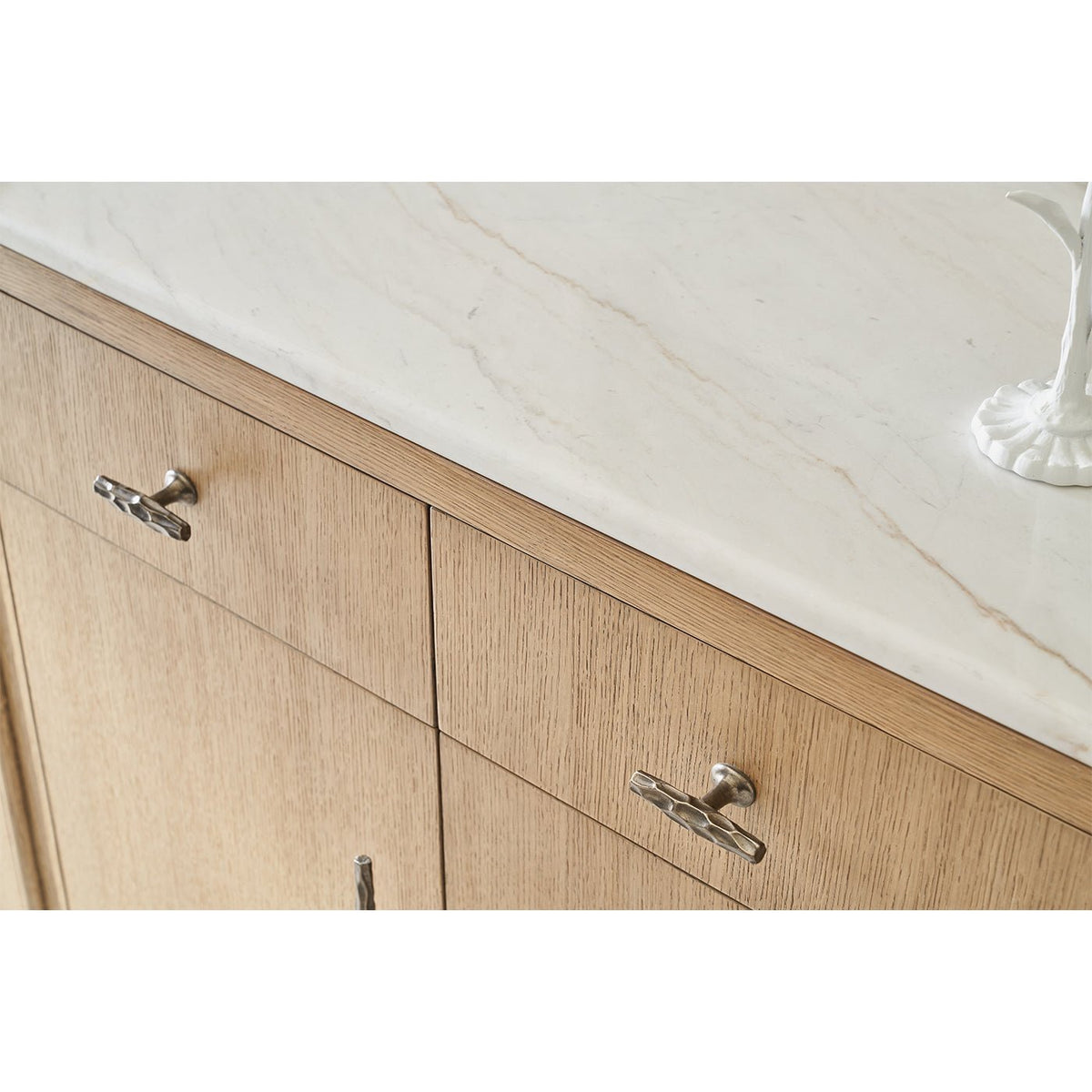 Blonde Wood Organic Modern Buffet Sideboard - English Georgian America