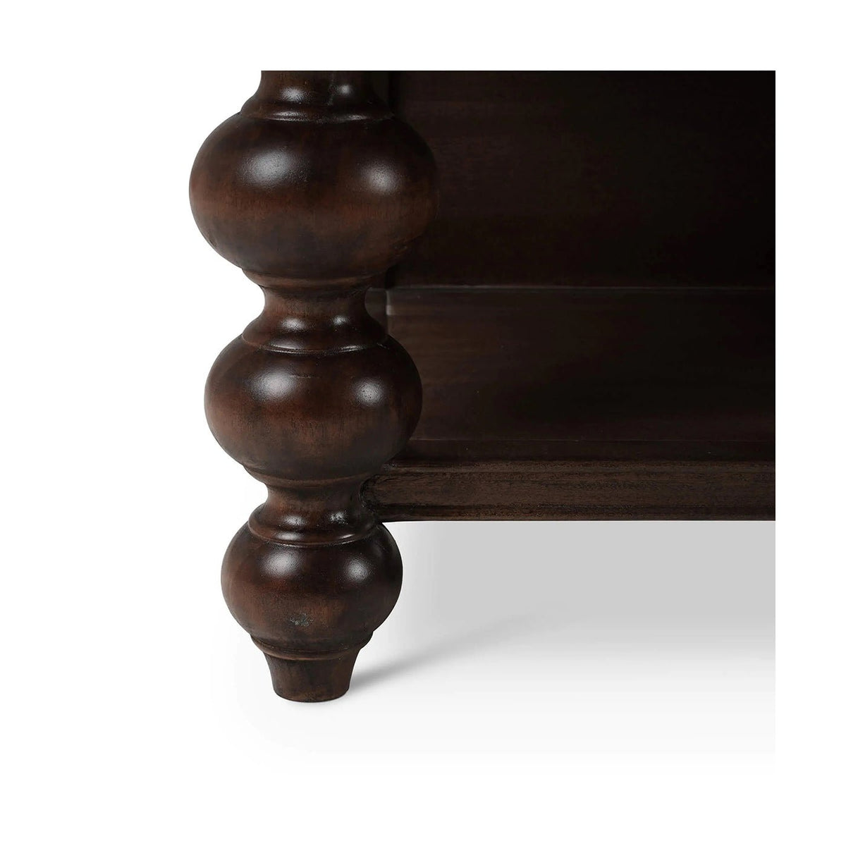 Bobbin Leg Butcher Block Kitchen Island - English Georgian America