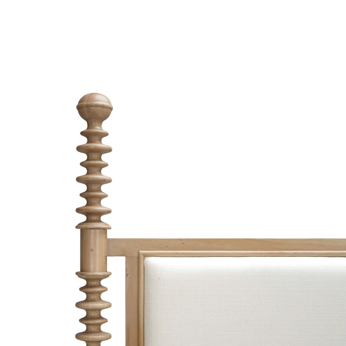 Bobbin Post Queen Bed in Fruitwood Finish - English Georgian America