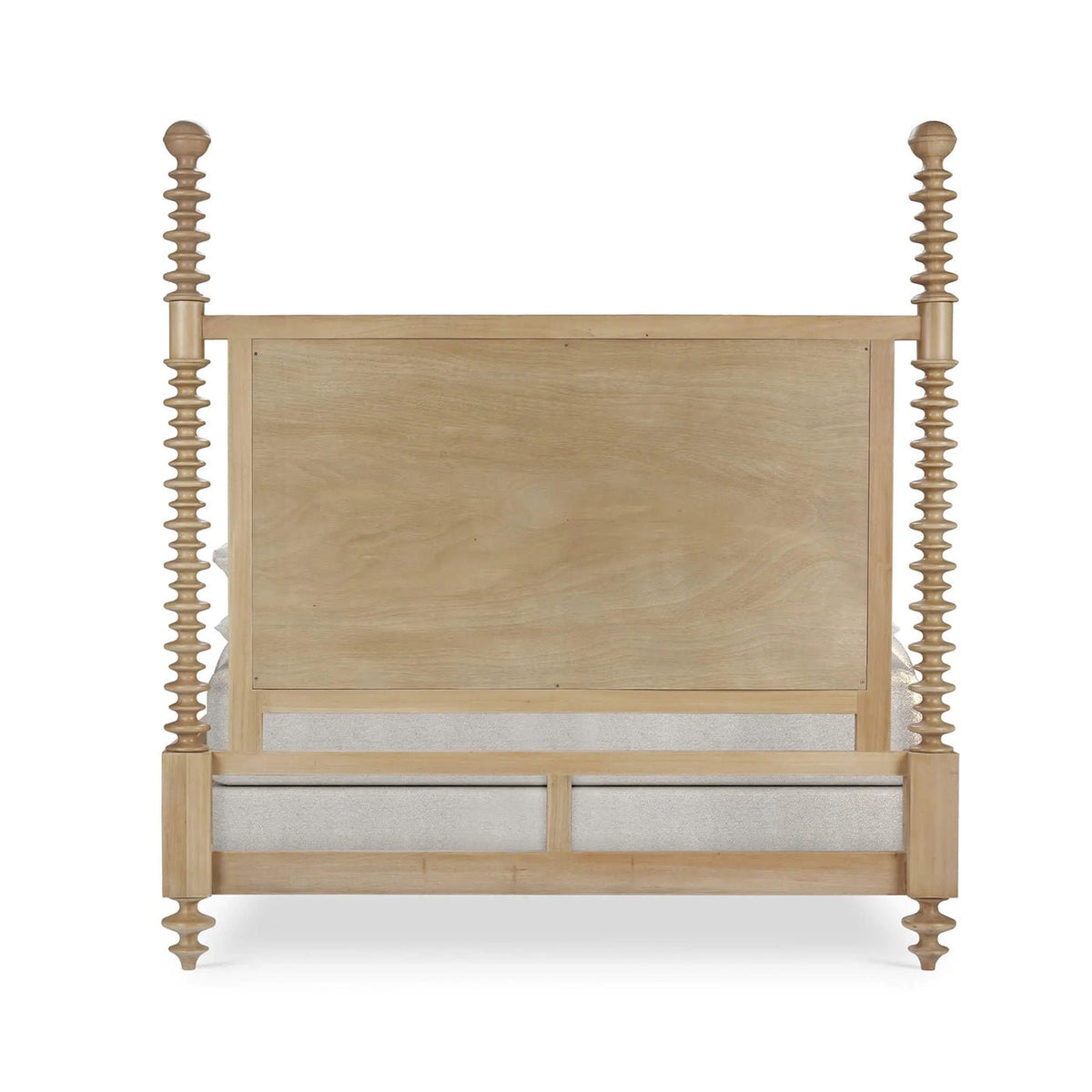 Bobbin Post Queen Bed in Fruitwood Finish - English Georgian America