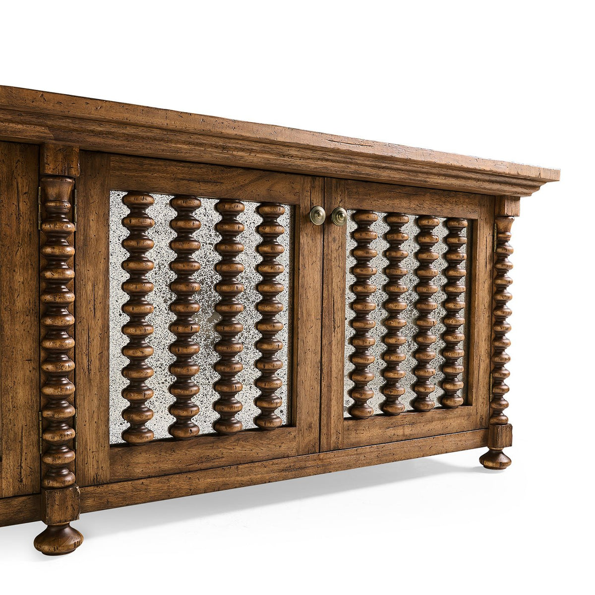 Bobbin - Turned Four - Door Entertainment Console - English Georgian America