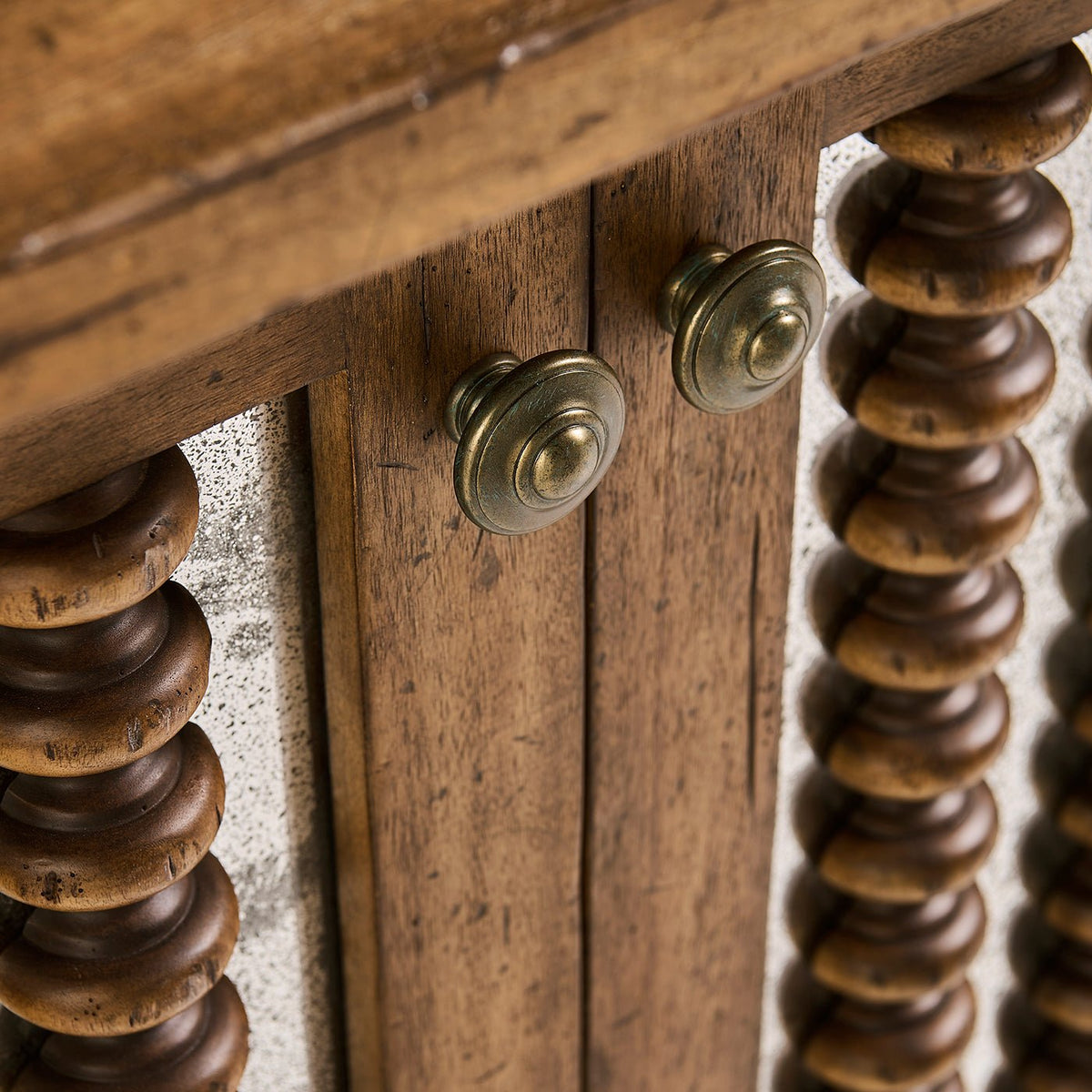 Bobbin - Turned Four - Door Entertainment Console - English Georgian America