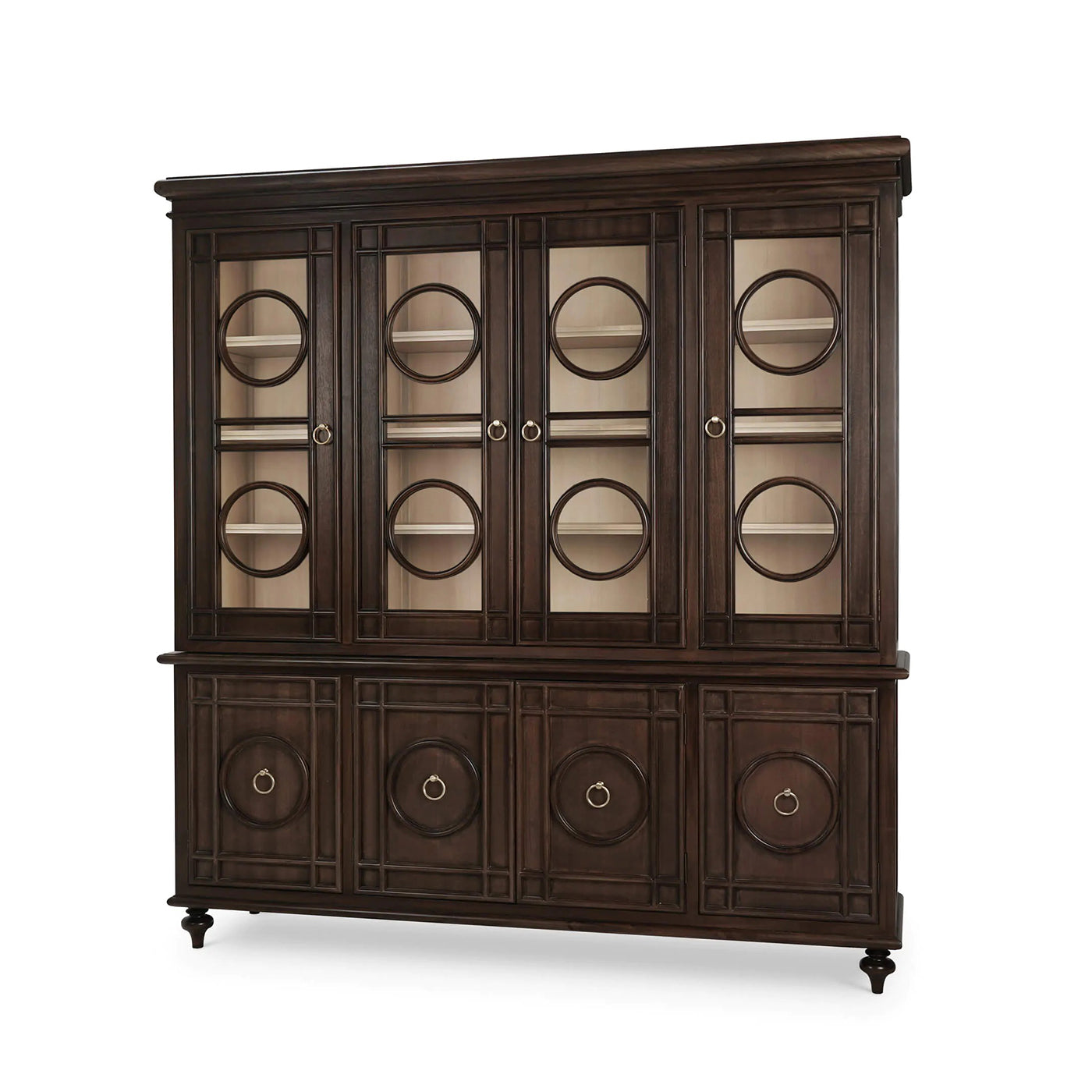 Large Southern Style Display Cabinet - English Georgian America