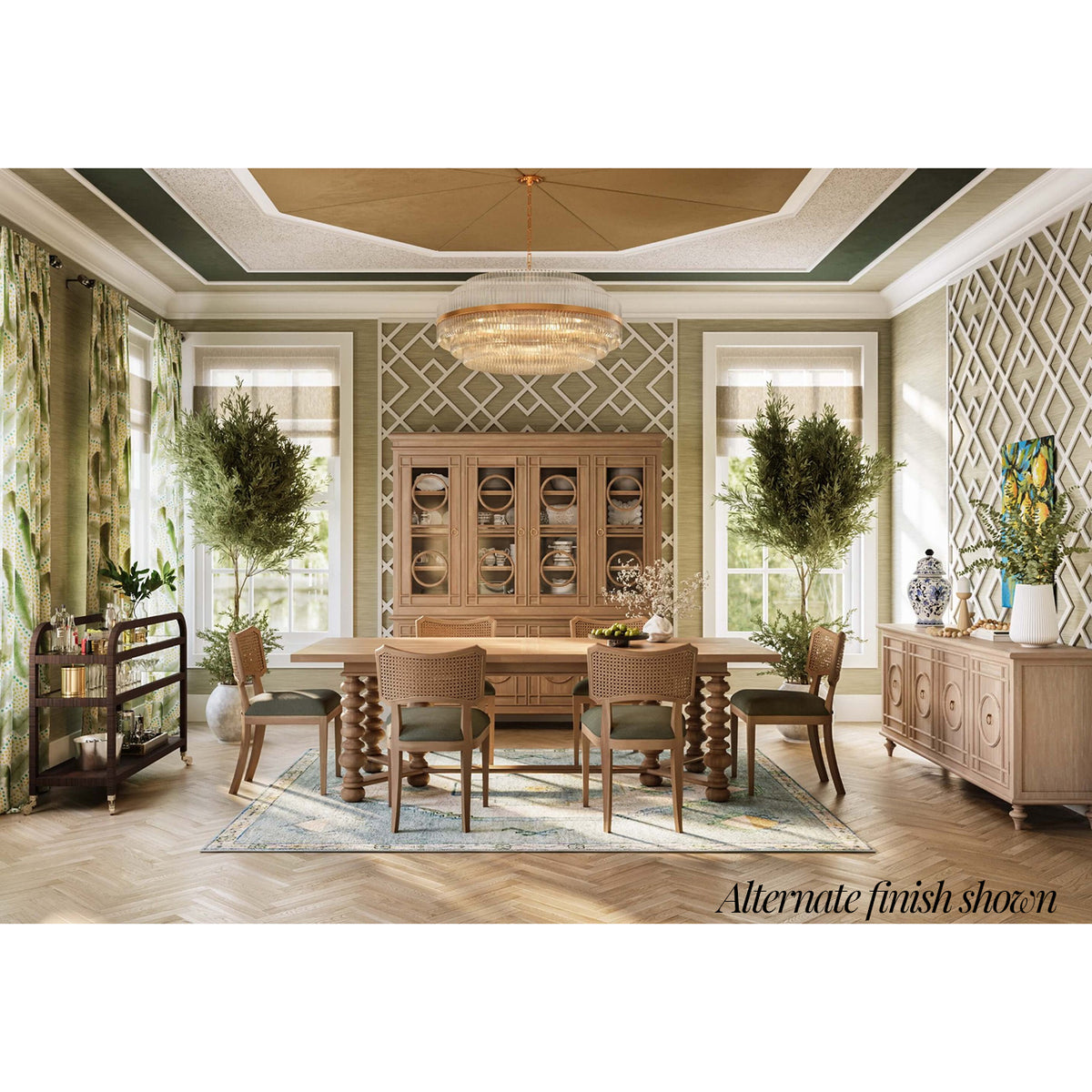 Large Southern Style Display Cabinet