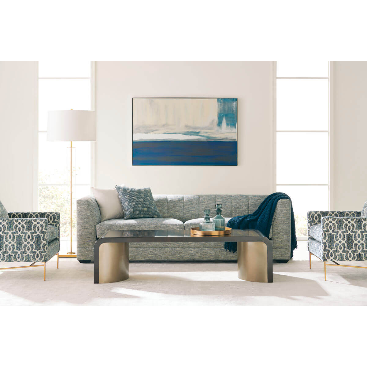 Bourbon Art Deco Style Cocktail Table - English Georgian America