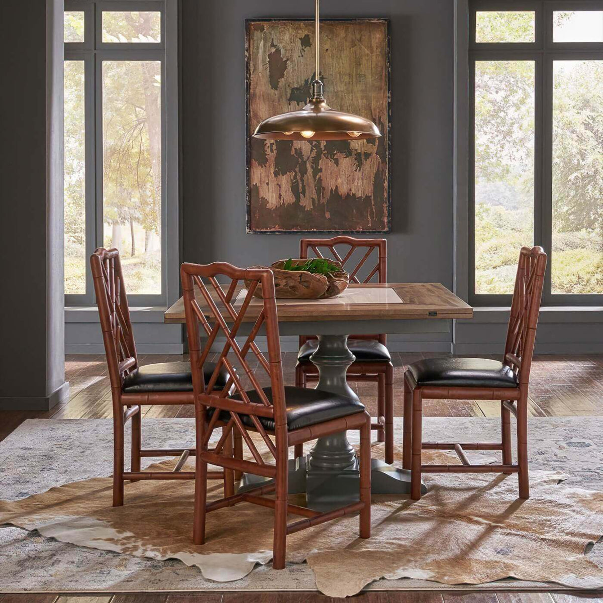 Brighton Faux Bamboo Side Chair - English Georgian America