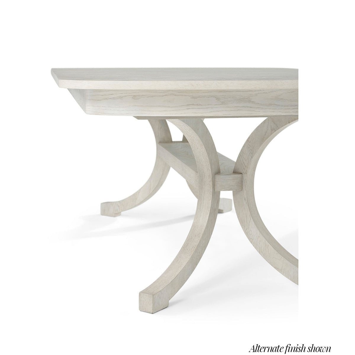 Brown Oak Coastal Dining Table - English Georgian America