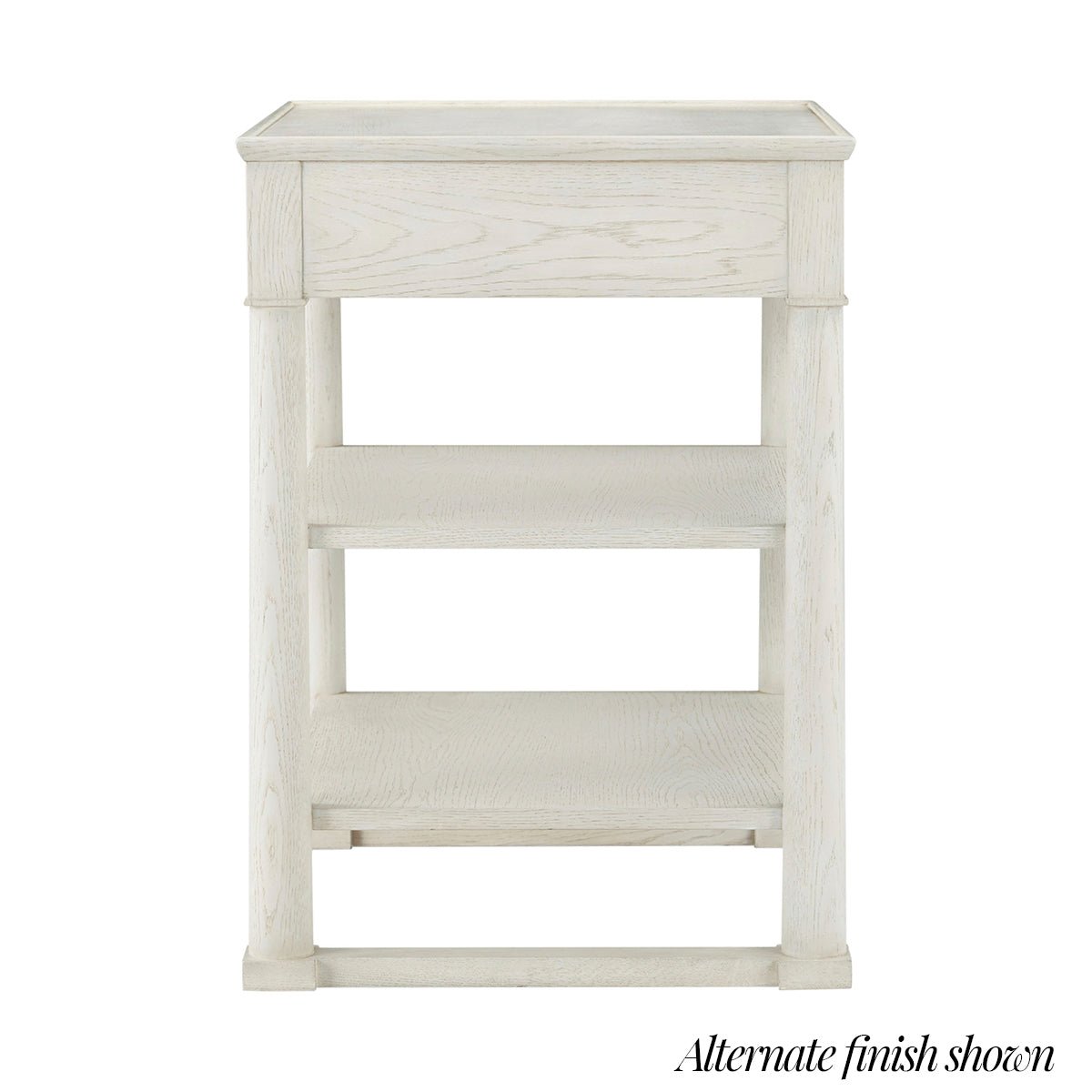 Brown Oak Empire Nightstand - English Georgian America