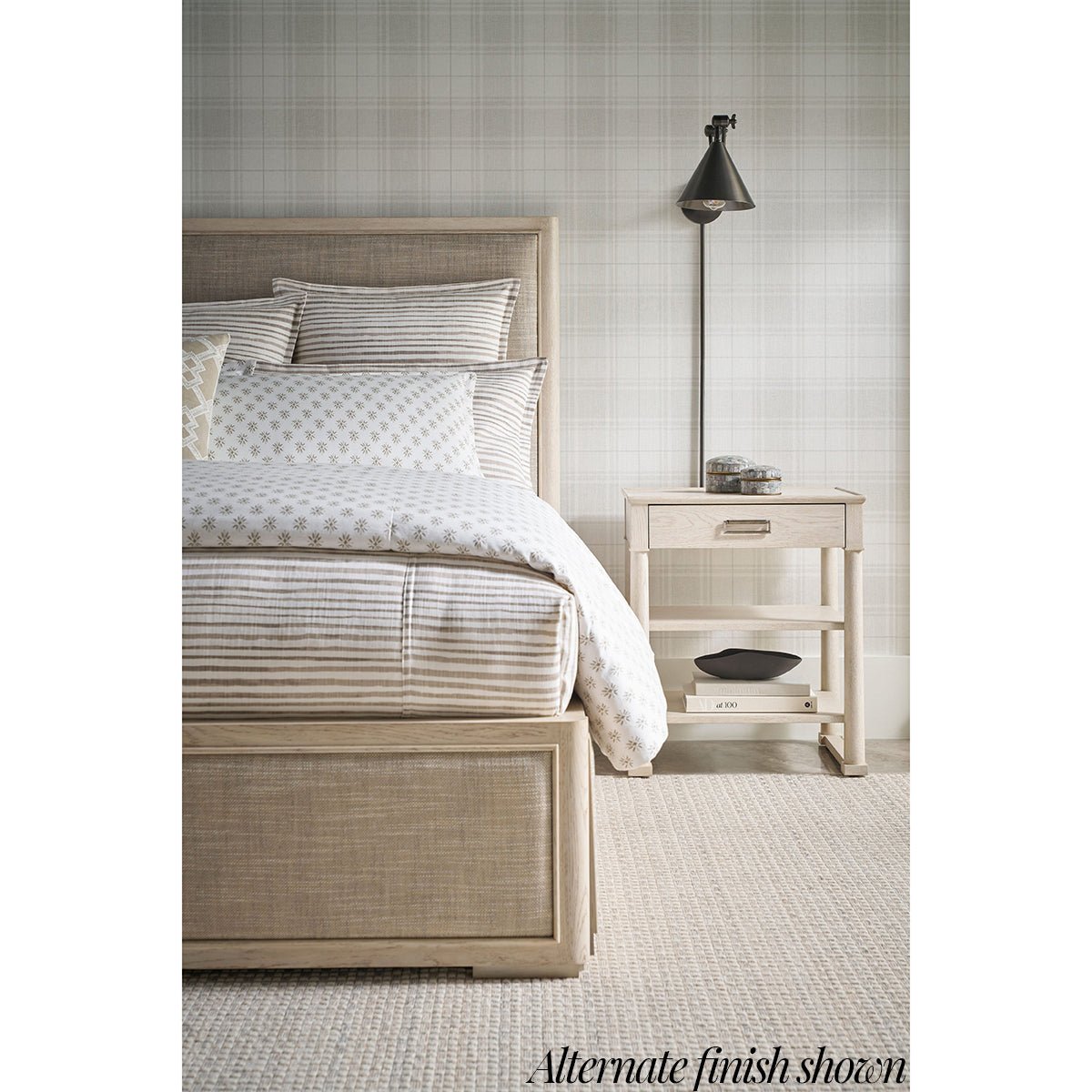 Brown Oak Empire Nightstand - English Georgian America