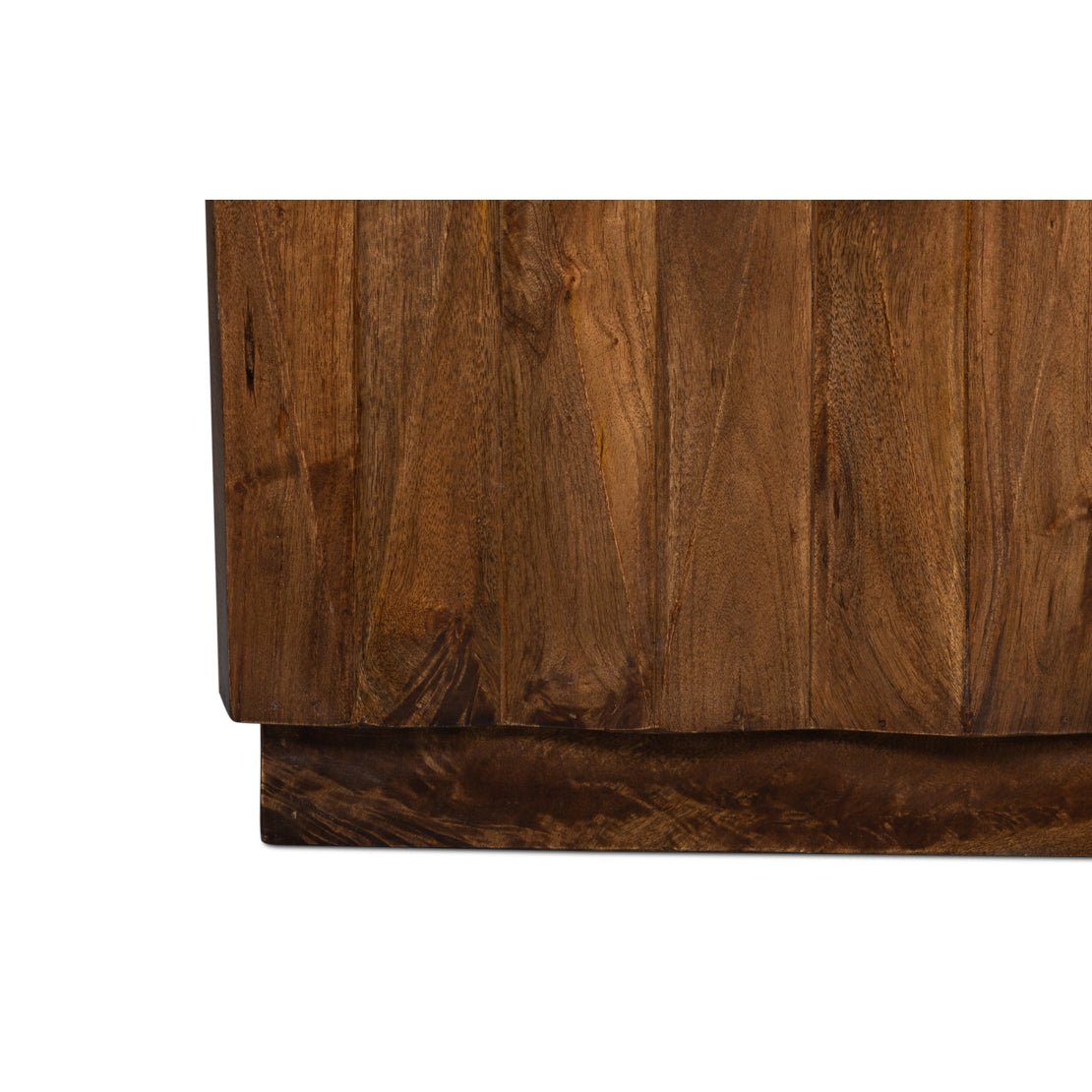 Brutalist Solid Wood Coffee Table - English Georgian America